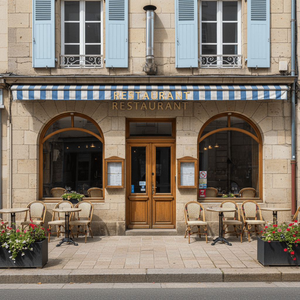 Restaurant 115m² à Rennes : terrasse - extraction