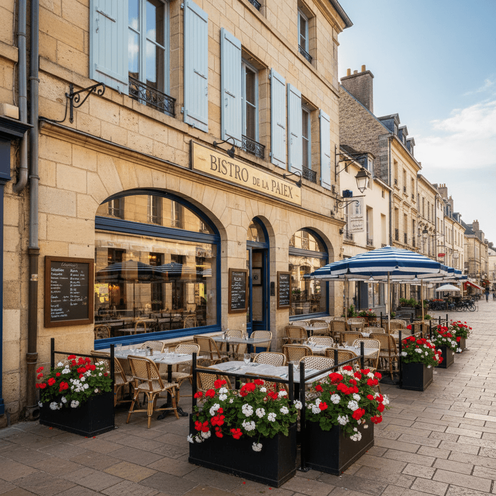 Restaurant à Caen : terrasse - Image 1