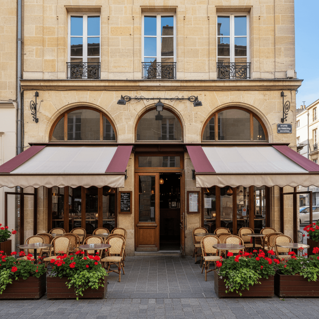 Bar-brasserie 52m² à Bordeaux : terrasse - licence IV
