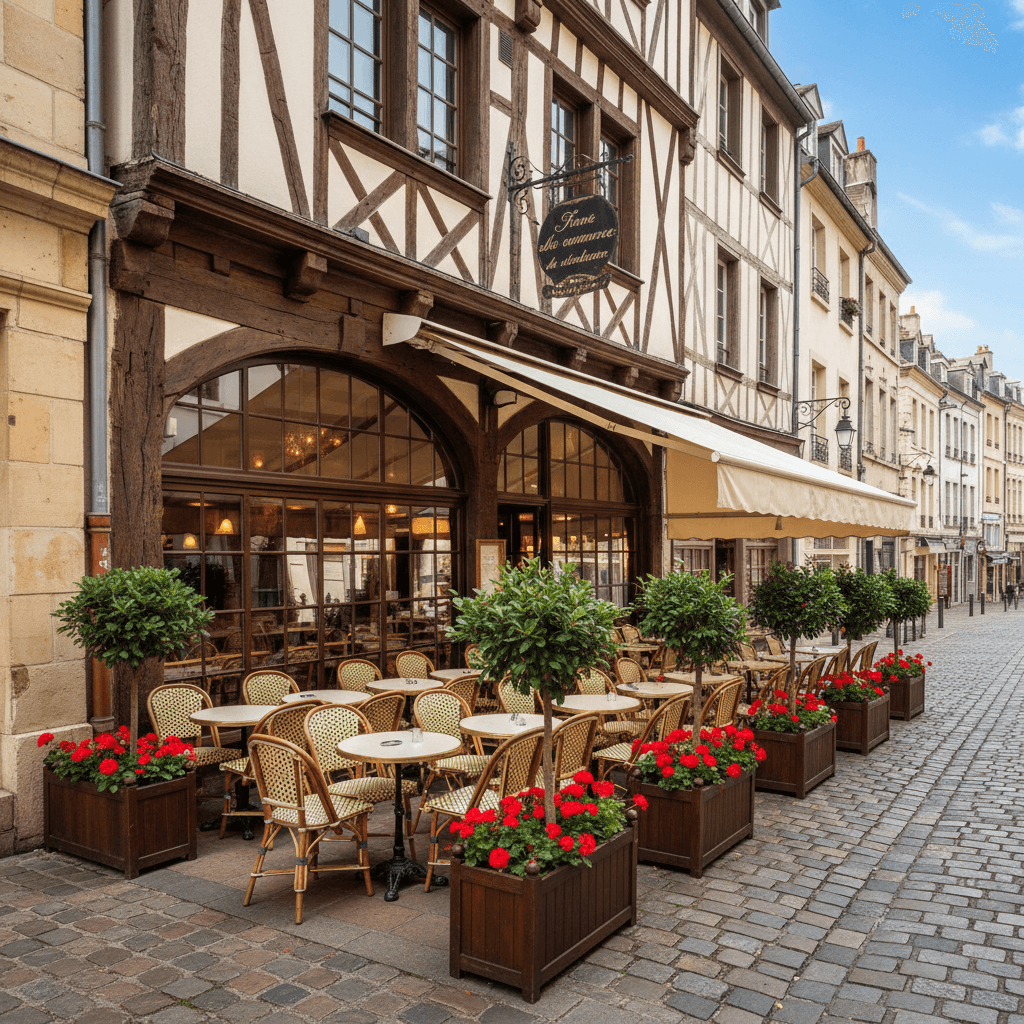 Restaurant à Rouen : terrasse - licence IV