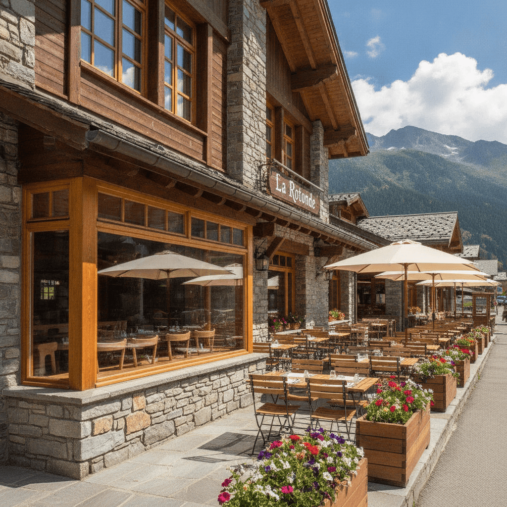 Restaurant 90m² à Orcières : terrasse - licence IV