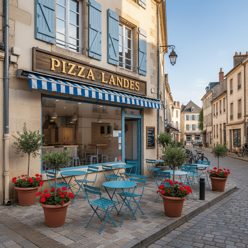 Fast-food à Mont-De-Marsan : terrasse