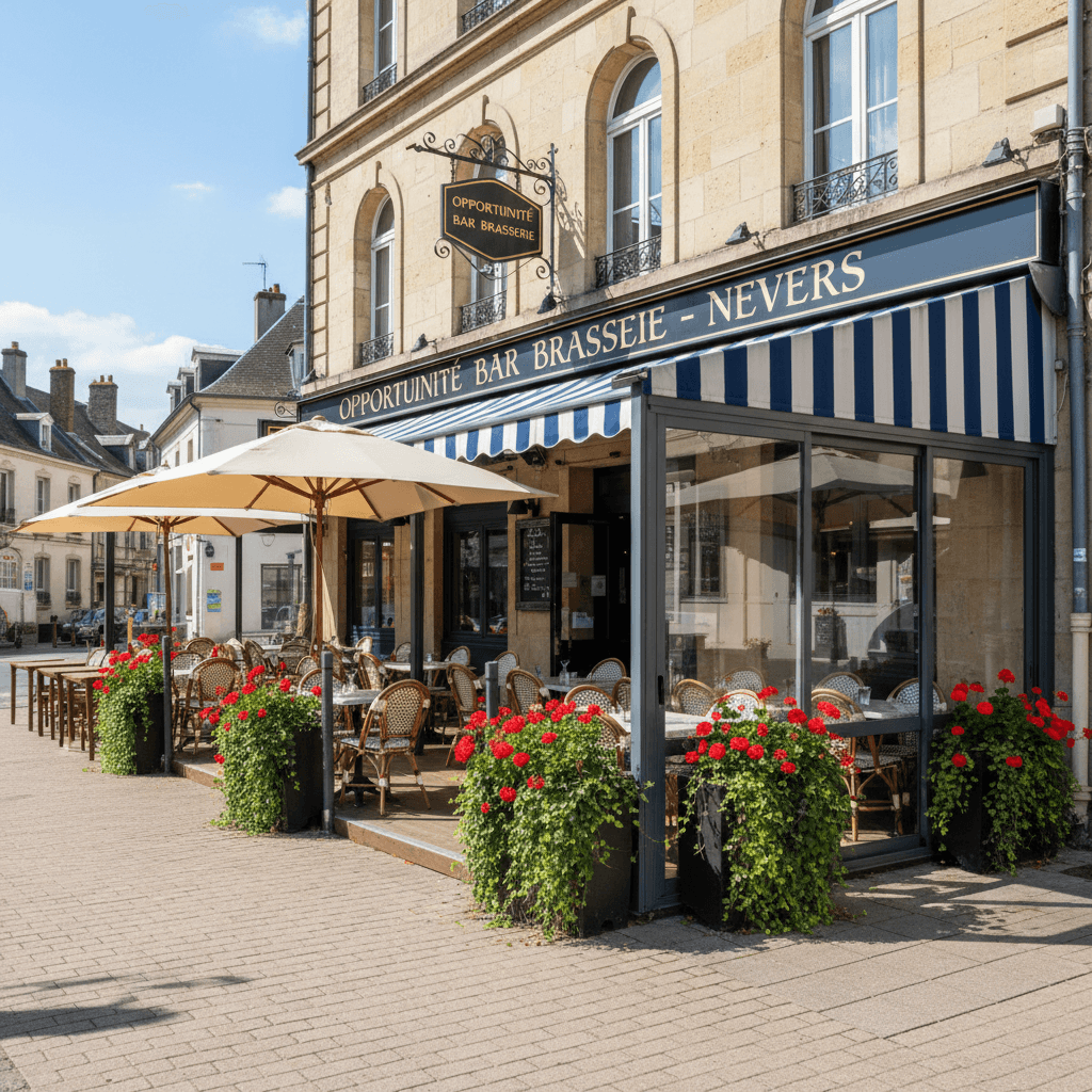 Bar-brasserie à Nevers : terrasse - licence IV - Image 1