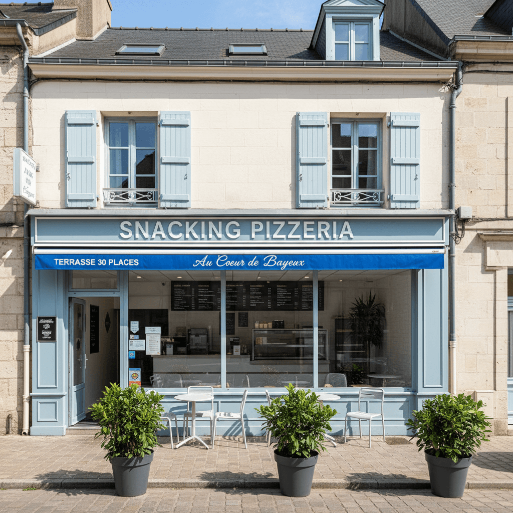 Fast-food 200m² à Bayeux : terrasse - licence IV - Image 1