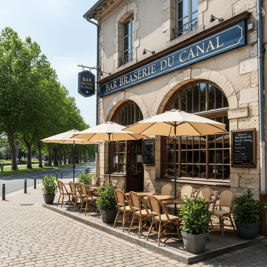 Bar-brasserie 365m² à Châtel-Censoir : terrasse - licence IV - Image 1