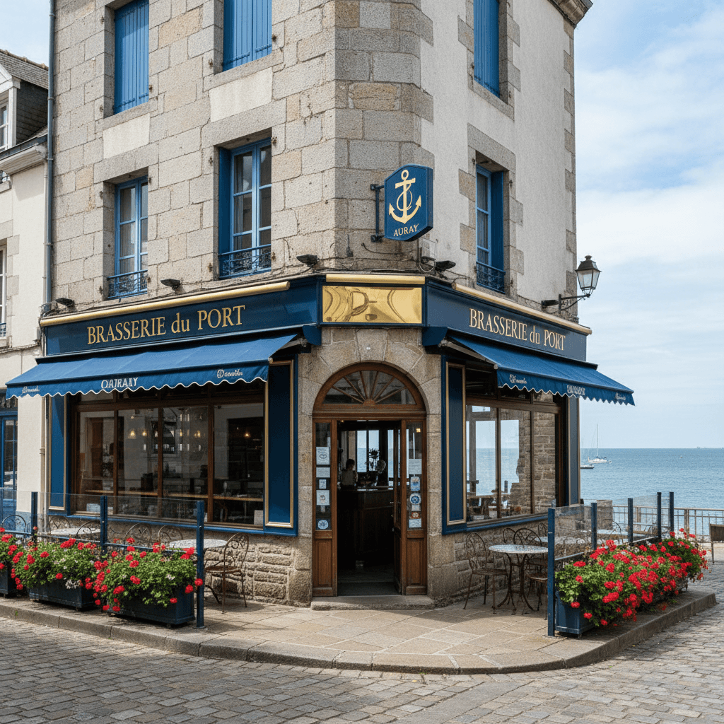 Bar-brasserie 350m² à Auray : terrasse - licence IV - Image 1