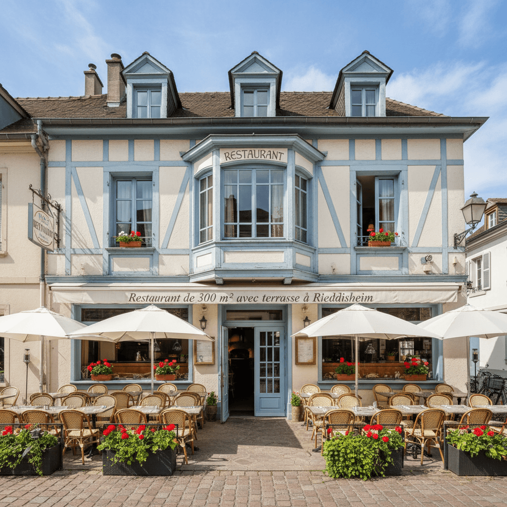 Restaurant 300m² à Riedisheim : terrasse - licence IV - Image 1
