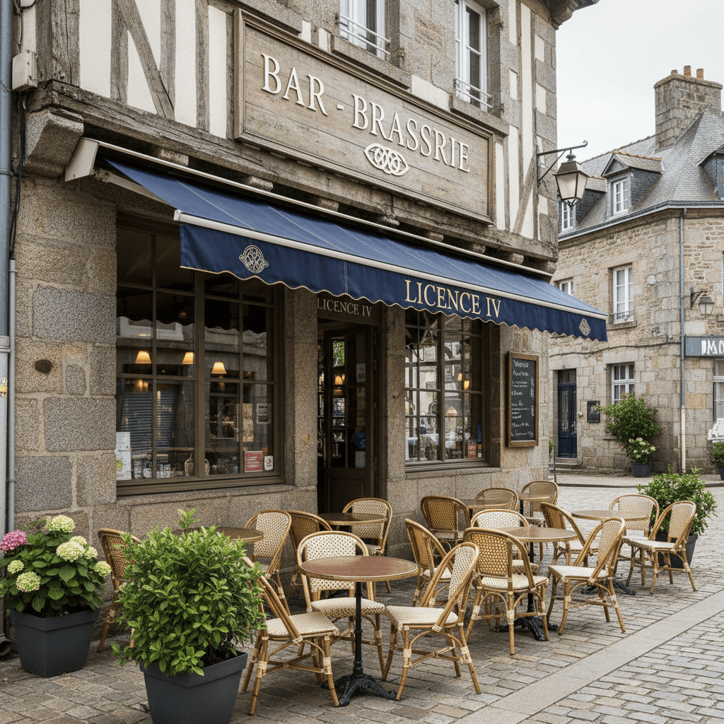Bar-brasserie à Morlaix : terrasse - licence IV