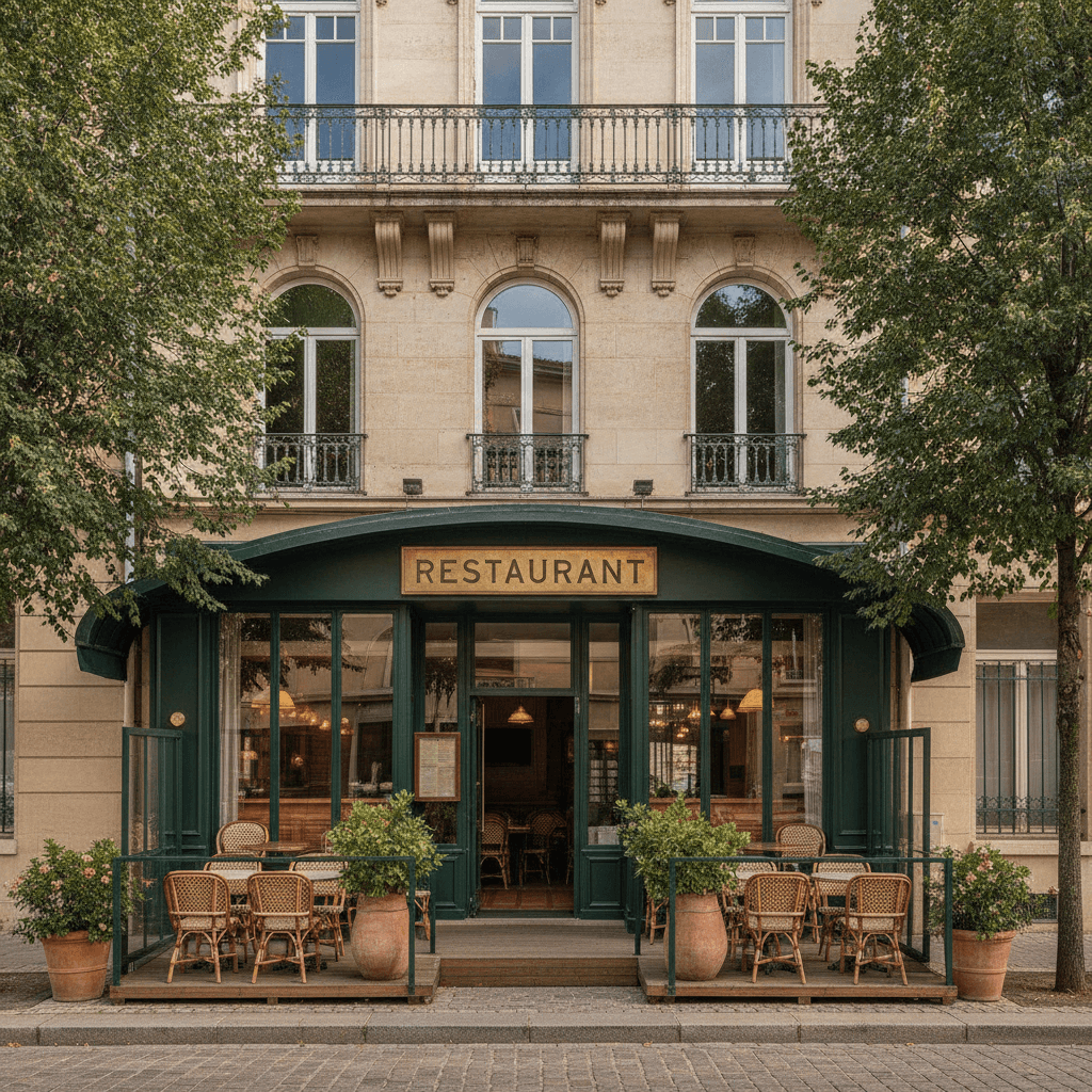 Restaurant 140m² à Lyon : terrasse - licence IV