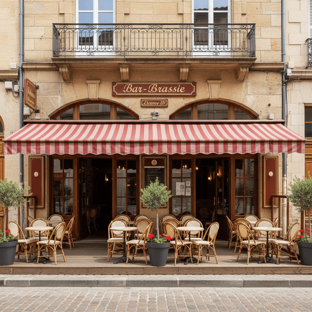 Bar-brasserie à Mont-De-Marsan : terrasse - licence IV - Image 1