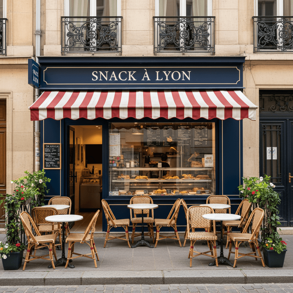 Snack à Lyon : terrasse