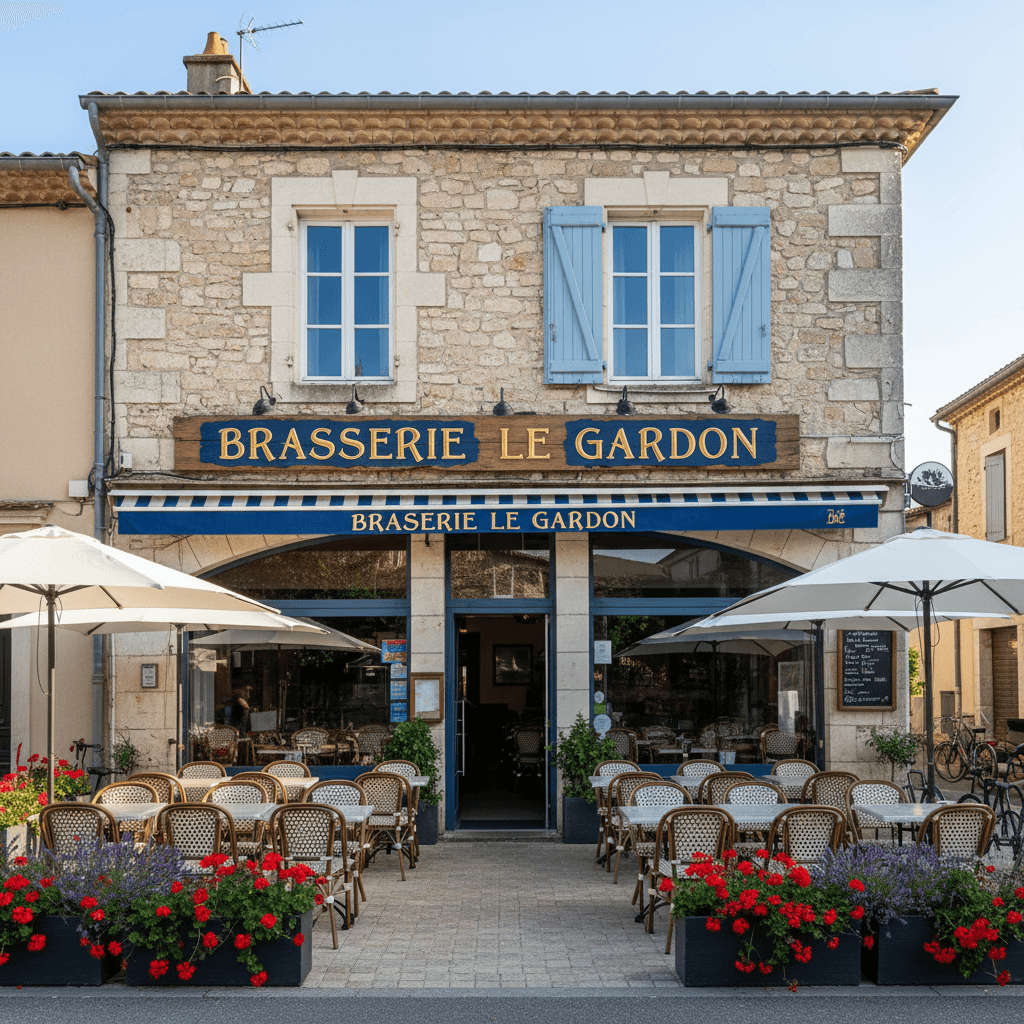 Bar-brasserie 200m² à Saint-Jean-Du-Gard : terrasse - licence IV - Image 1