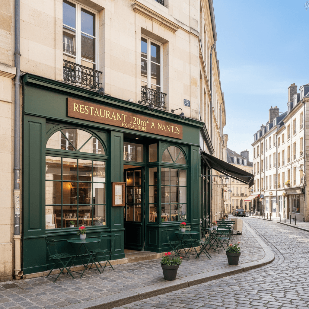 Restaurant 120m² à Nantes : extraction