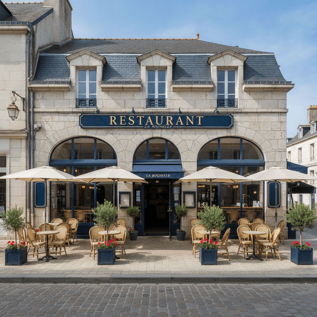 Restaurant 265m² à La Rochelle : terrasse - licence IV - Image 1