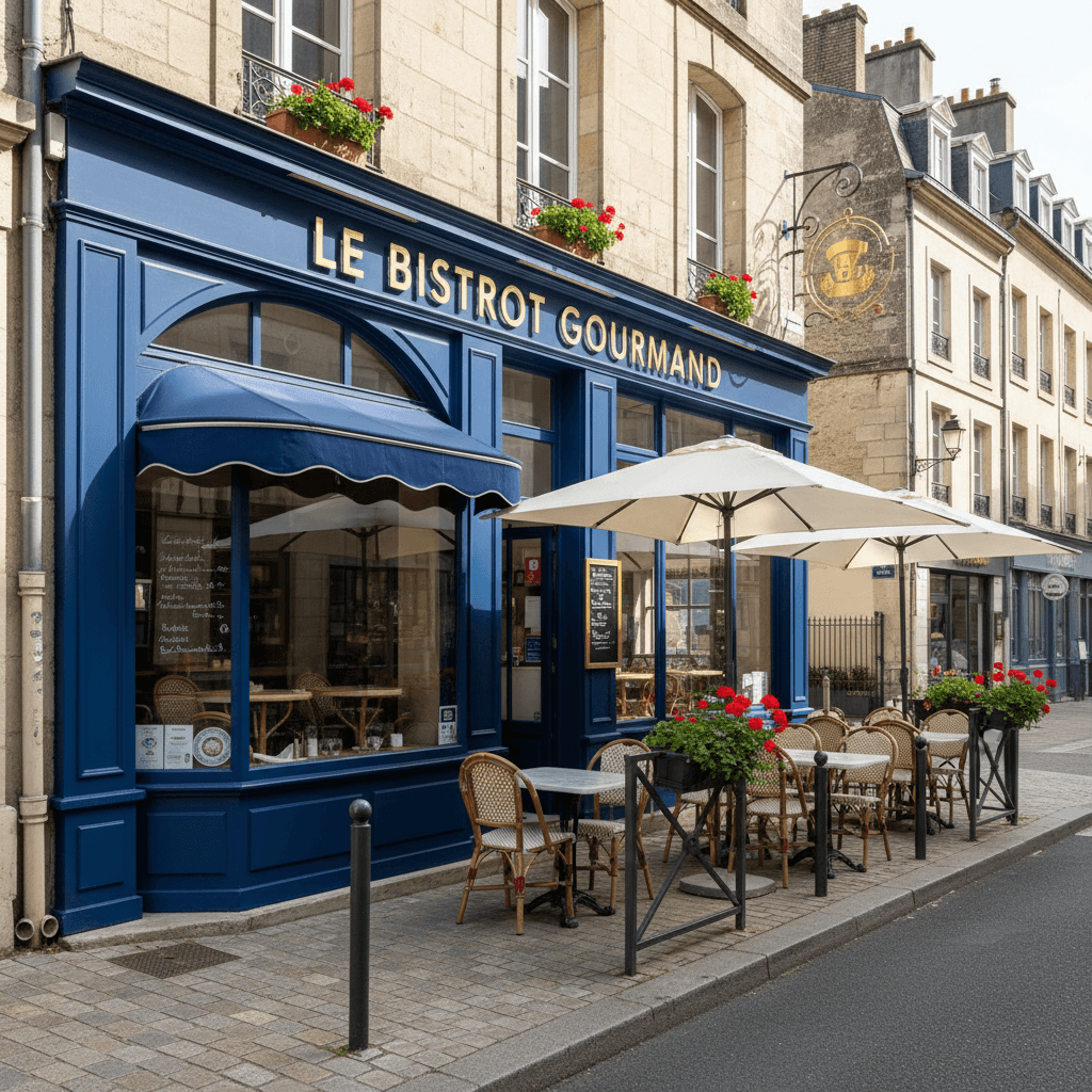 Restaurant à Rennes : terrasse - cuisine équipée