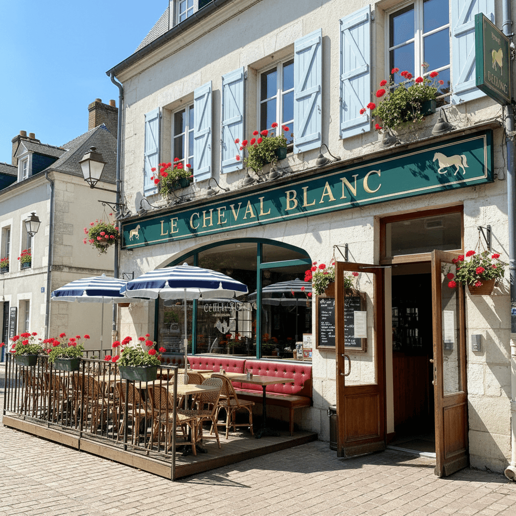 Bar-brasserie 150m² à Saint-Aignan : terrasse - licence IV - Image 1