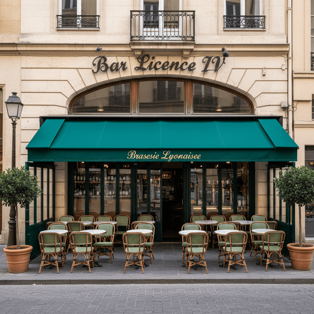 Bar-brasserie à Lyon : terrasse - licence IV