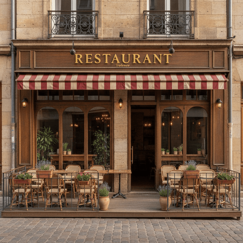Restaurant 250m² à Valence : terrasse - licence IV - Image 1