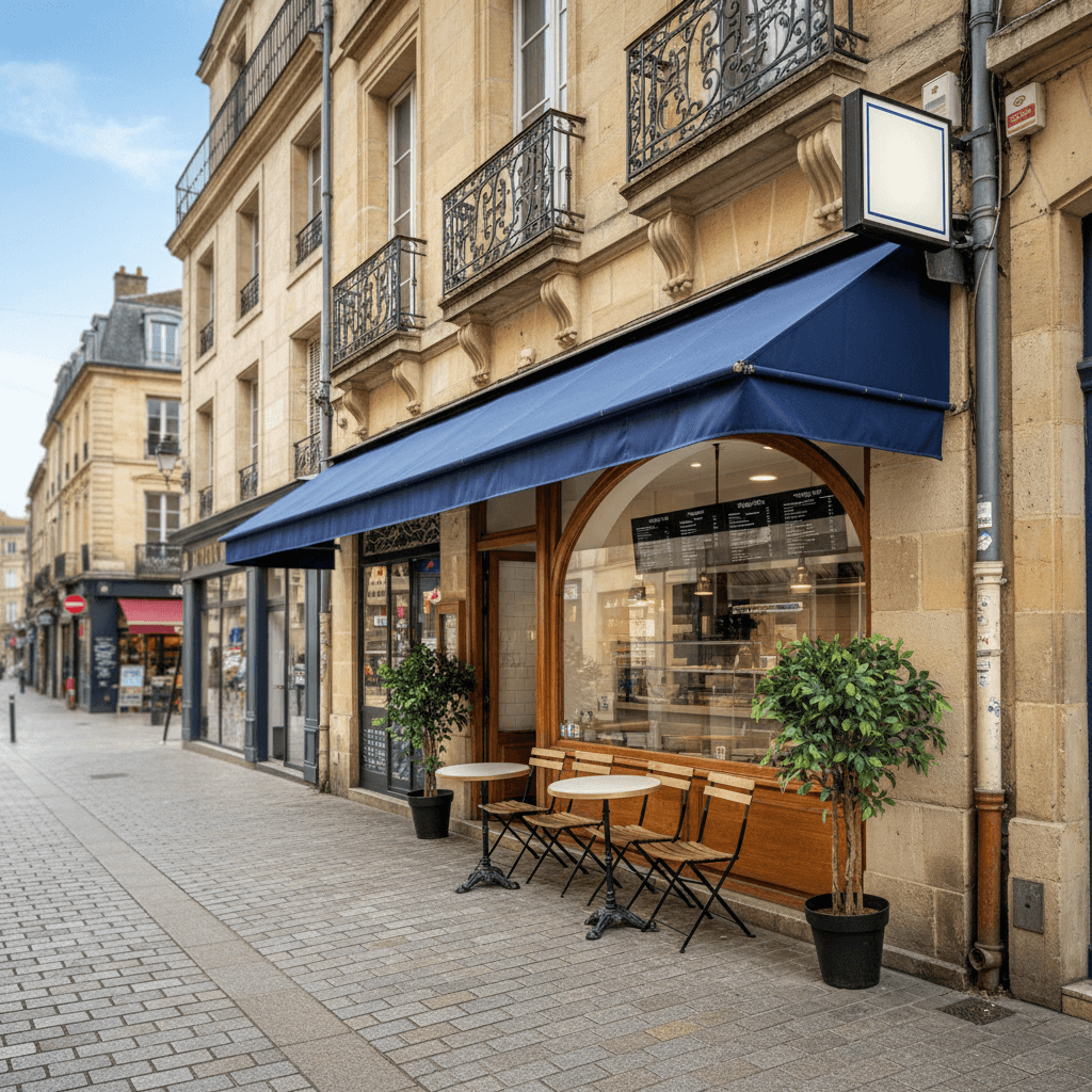 Fast-food 85m² à Bordeaux : terrasse - cuisine équipée - Image 1