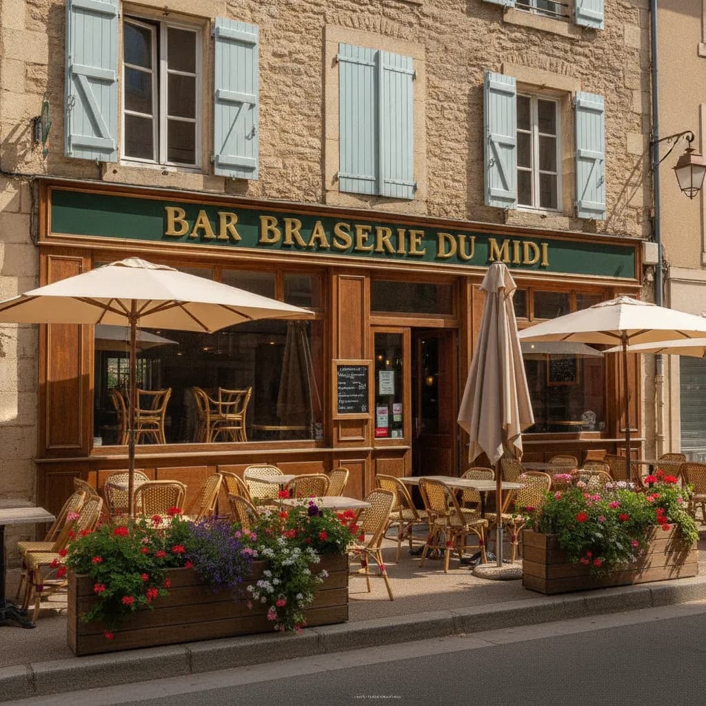 Bar-brasserie 251m² à Pont-Saint-Esprit : terrasse - licence IV - Image 1