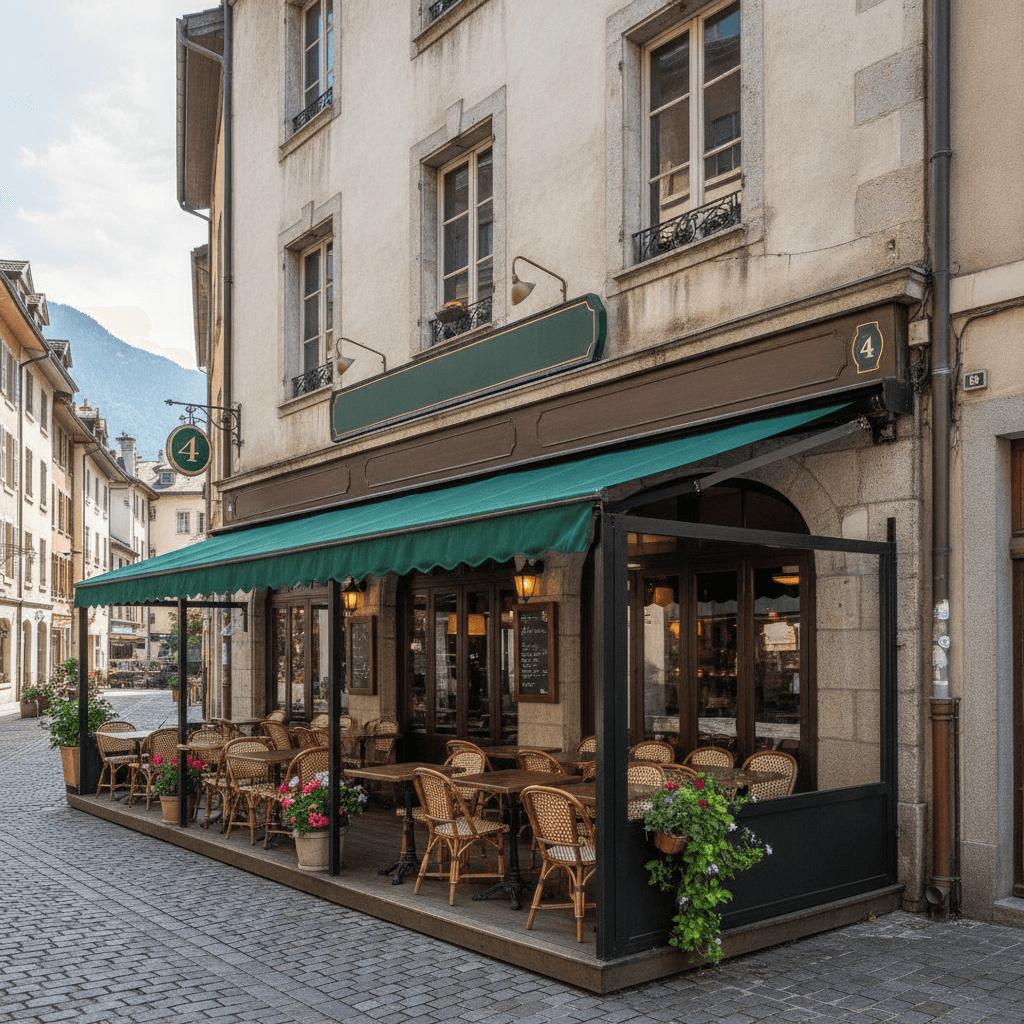 Bar-brasserie à Annecy : terrasse - licence IV - Image 1