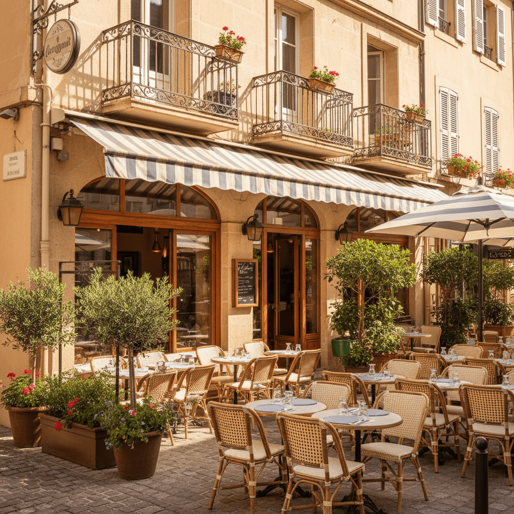 Restaurant à Antibes : terrasse - licence IV - Image 1
