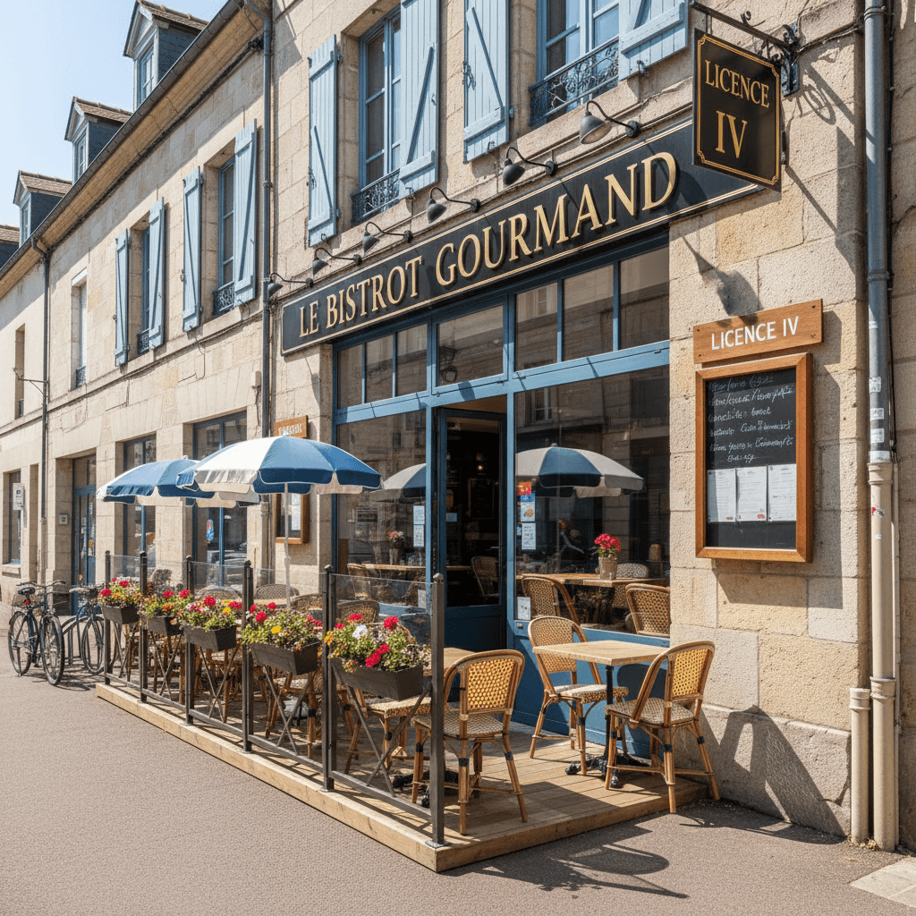 Restaurant à Saint-Lô : terrasse - licence IV - Image 1