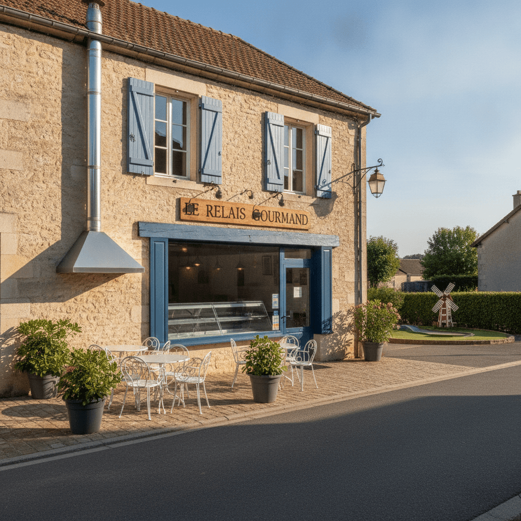 Fast-food à Carsac-Aillac : terrasse - extraction - Image 1