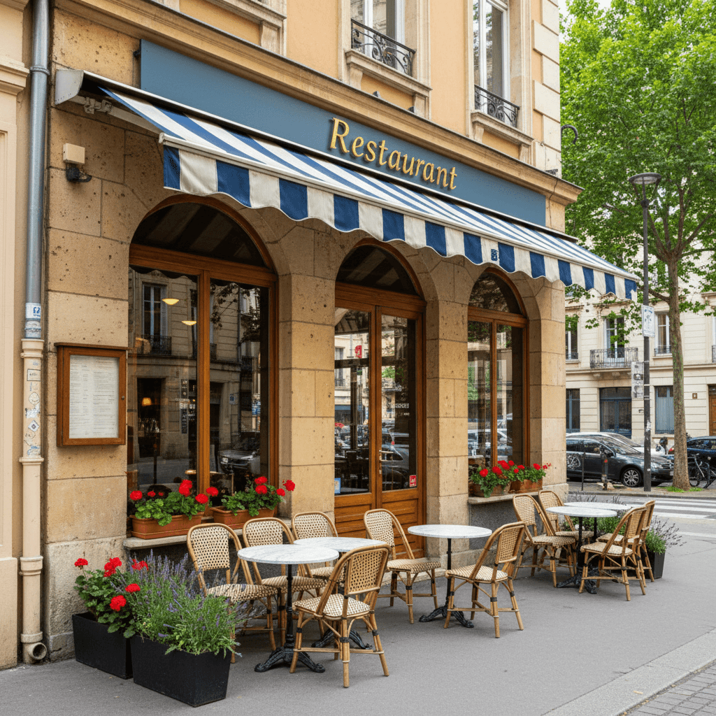 Restaurant 100m² à Lyon : terrasse - extraction