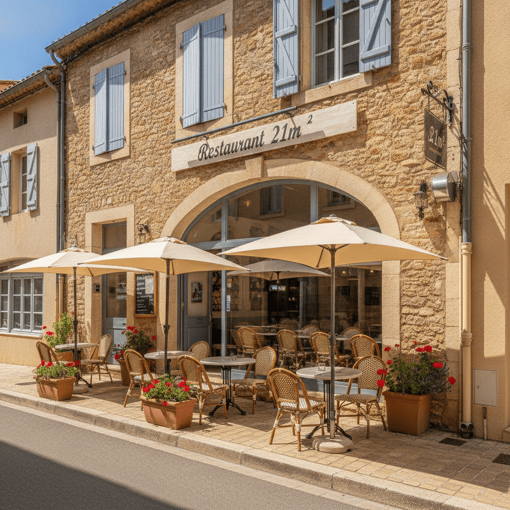 Restaurant 21m² à Roquebrune-sur-Argens : terrasse - extraction - Image 1