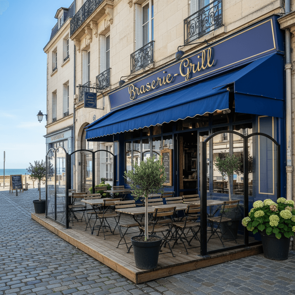 Bar-brasserie 100m² à Le Tréport : terrasse - licence IV - Image 1