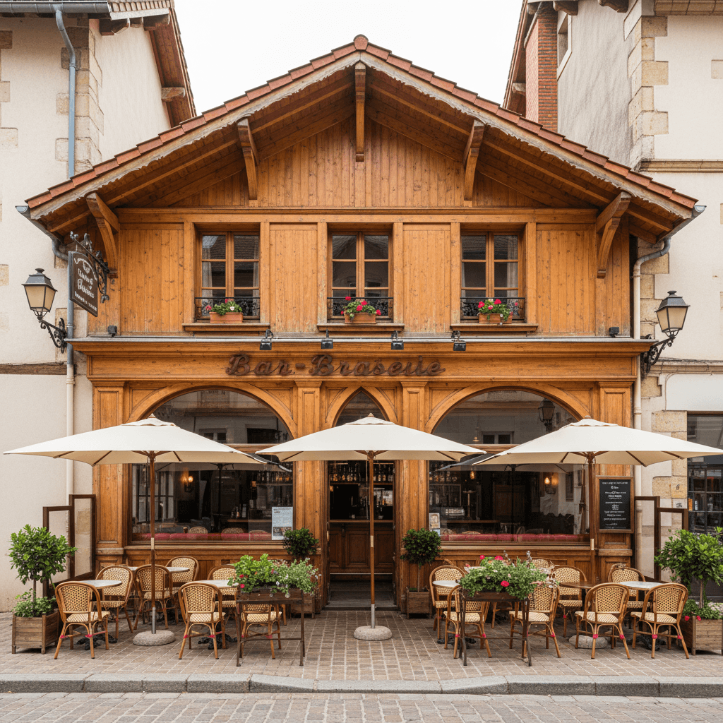 Bar-brasserie 300m² à Musièges : terrasse - licence IV - Image 1
