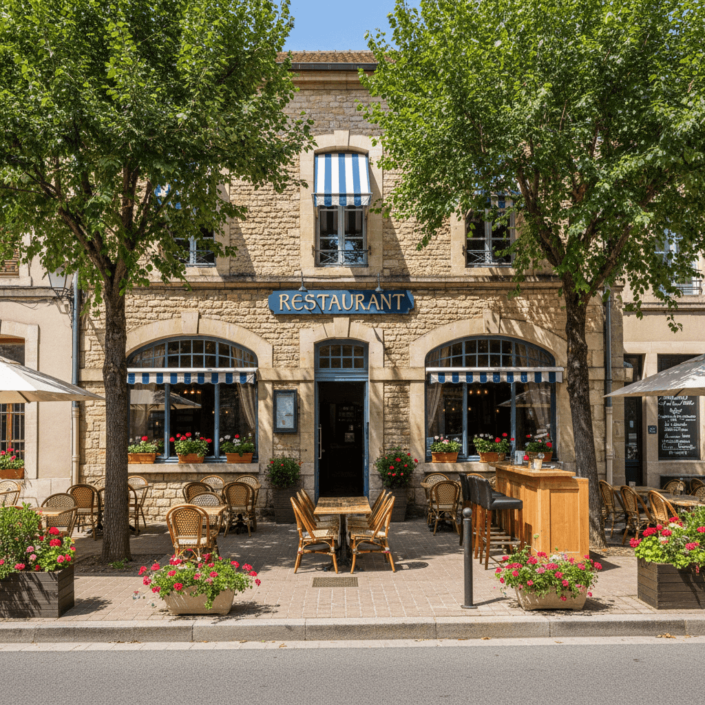 Restaurant 450m² à Chaponost : terrasse - licence IV - Image 1