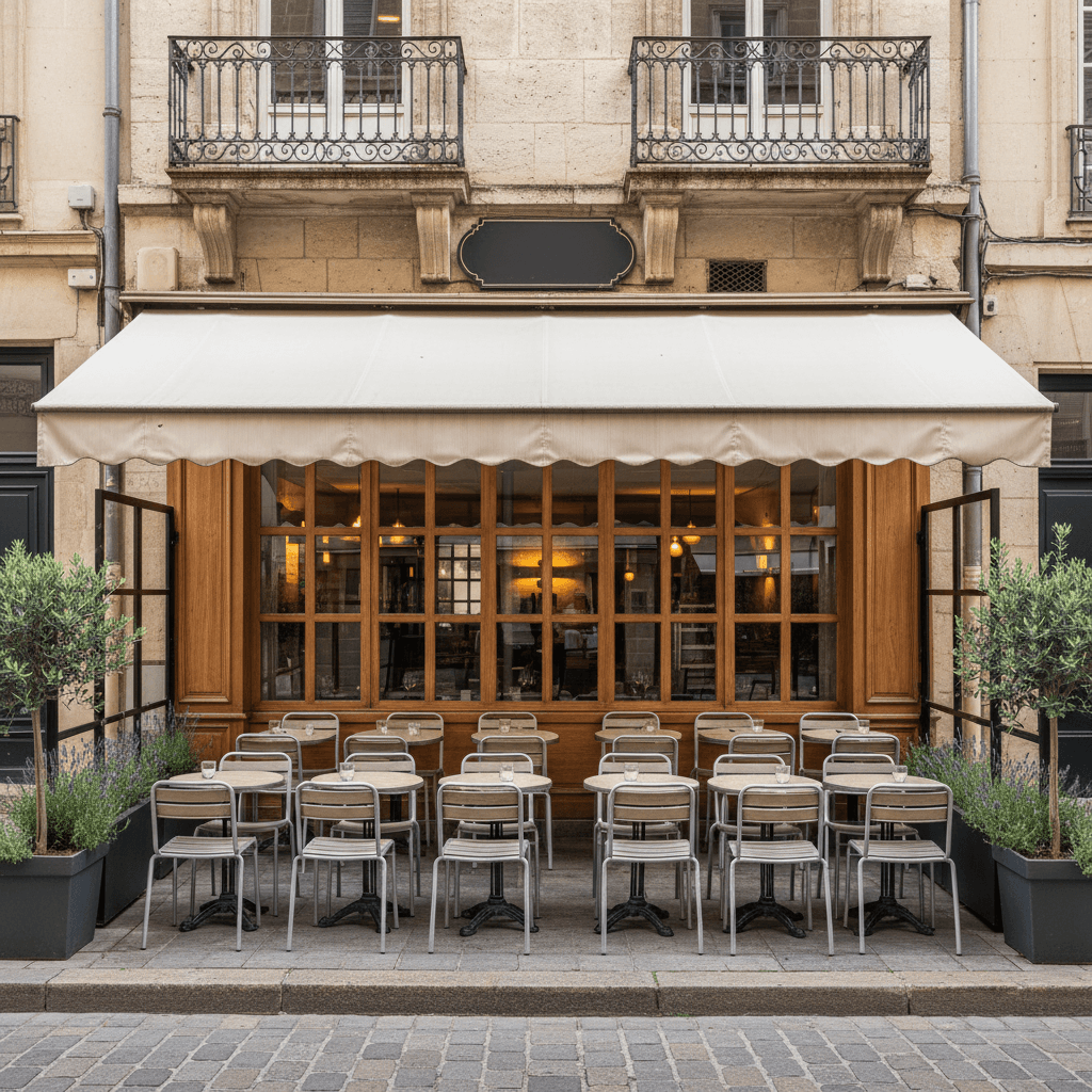 Restaurant 70m² à Montpellier : terrasse - licence IV