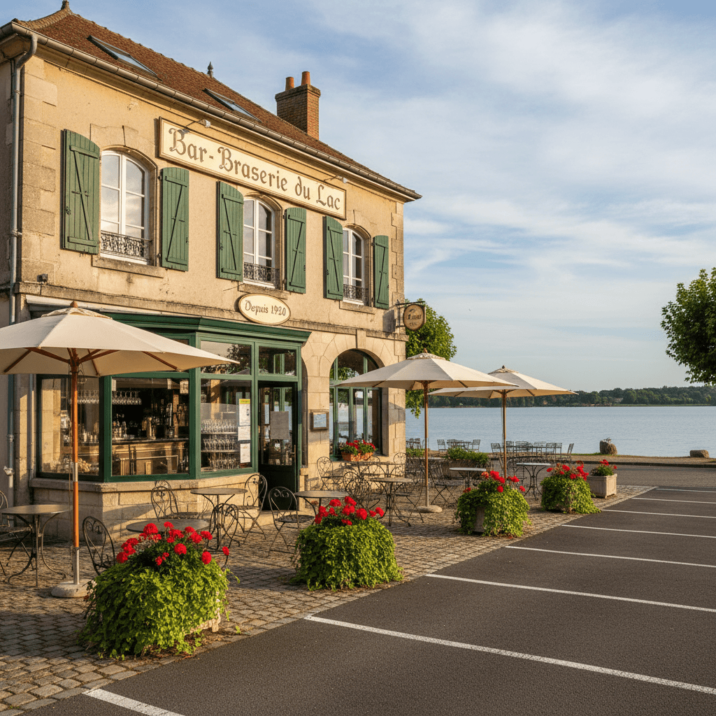 Bar-brasserie 352m² à Bannes : terrasse - licence IV - Image 1