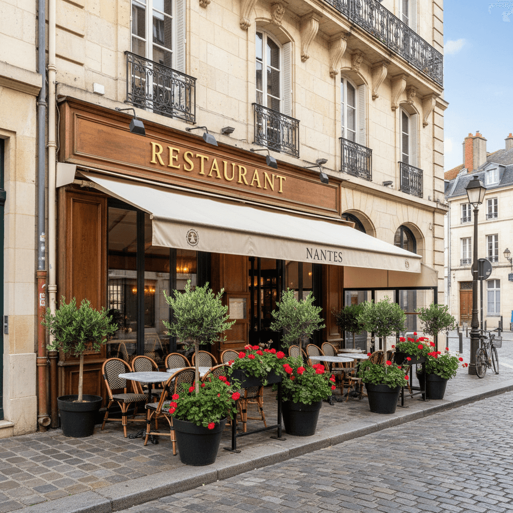 Restaurant à Nantes : terrasse - extraction - Image 1