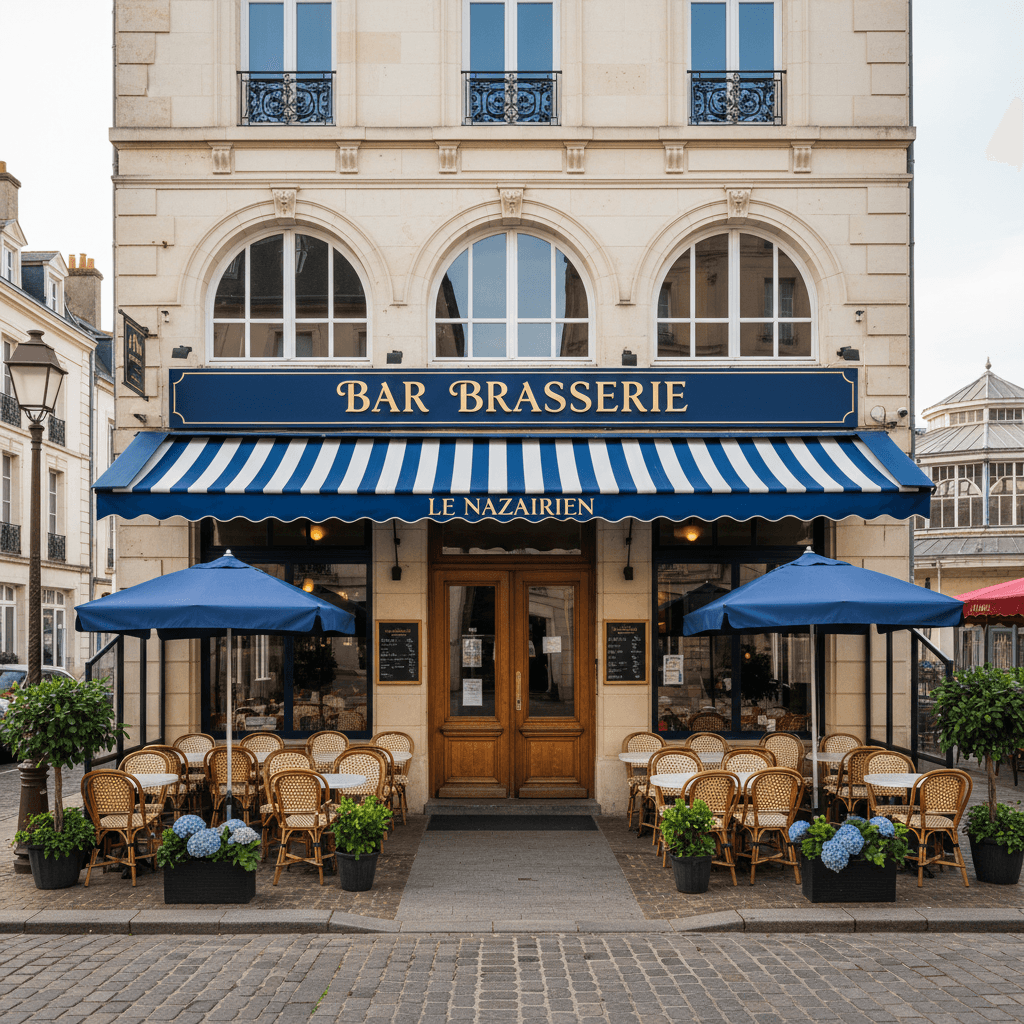 Bar-brasserie 180m² à Saint-Nazaire : terrasse - licence IV - Image 1