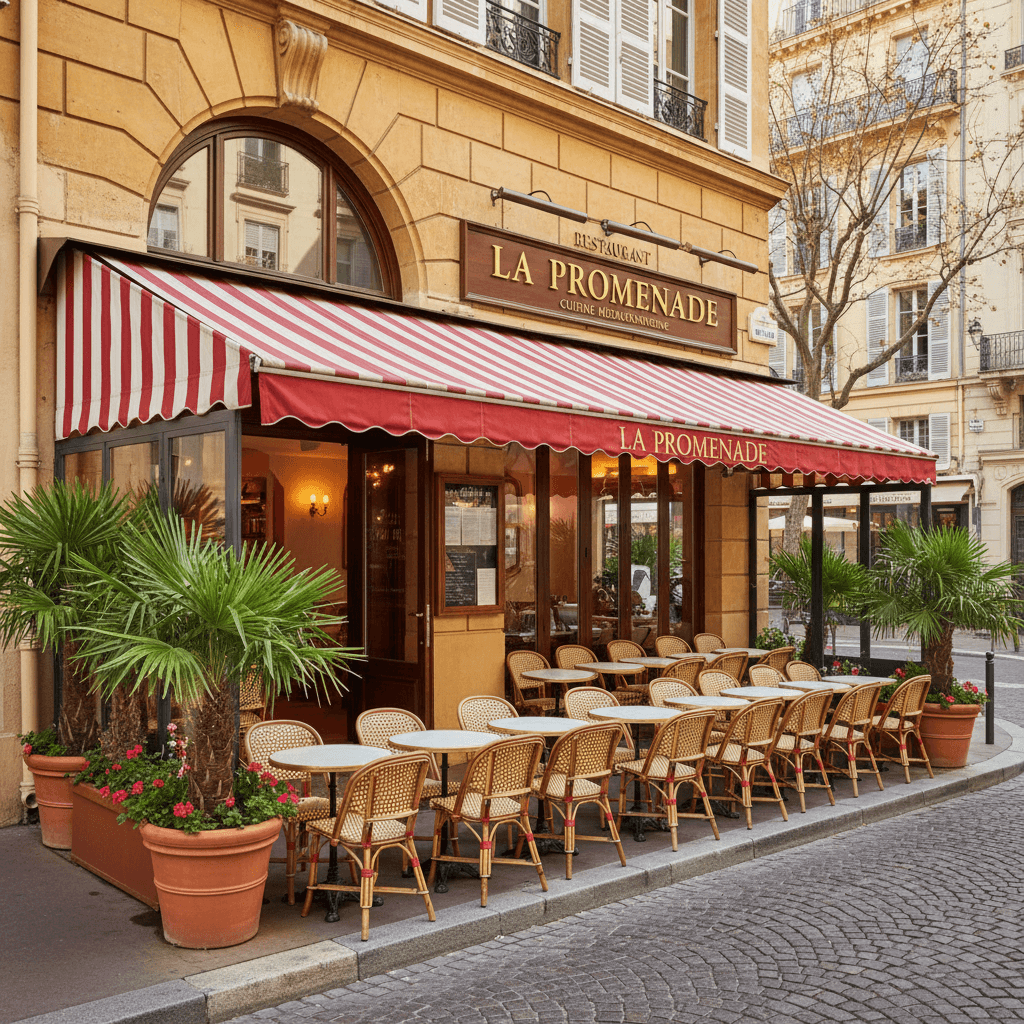 Restaurant à Cannes : terrasse - licence IV - Image 1