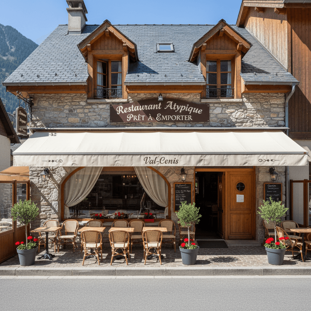 Restaurant 100m² à Val-Cenis : terrasse - extraction - Image 1