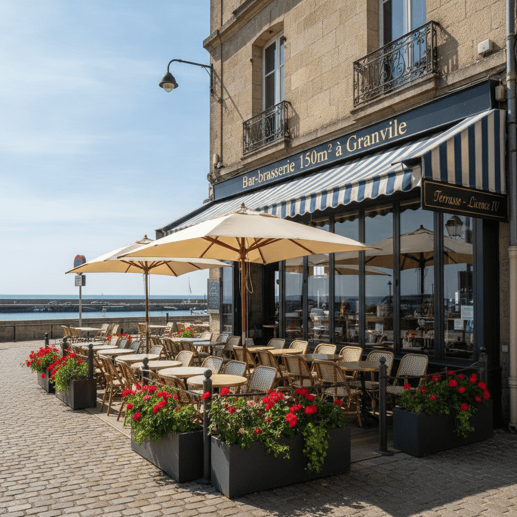 Bar-brasserie 150m² à Granville : terrasse - licence IV - Image 1