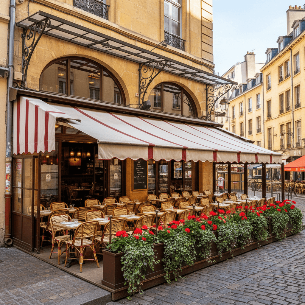 Restaurant 200m² à Lyon : terrasse - extraction