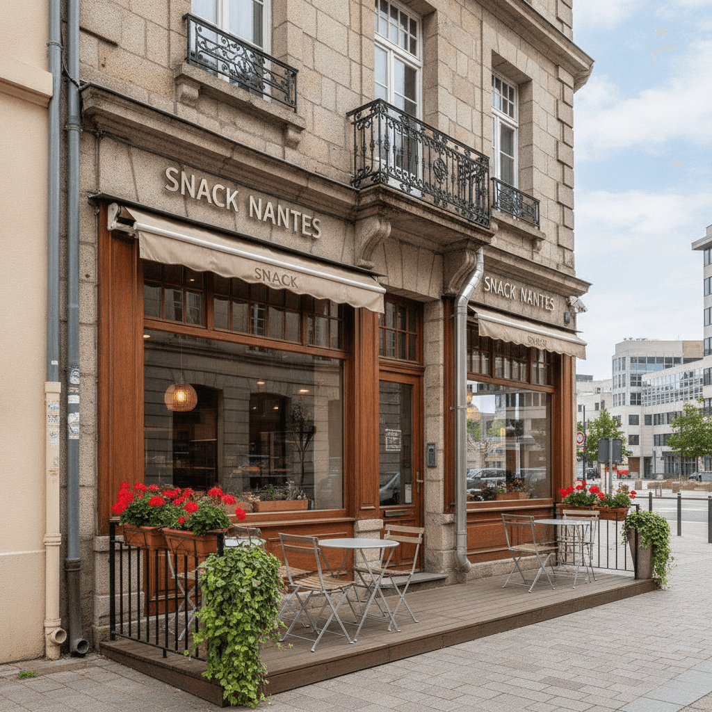 Snack 86m² à Nantes : terrasse - extraction