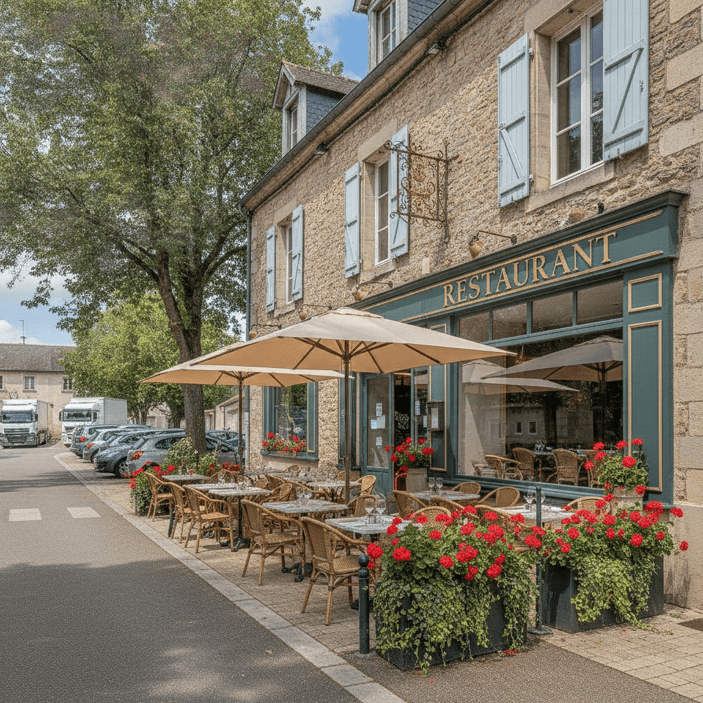 Restaurant 456m² à Brioux-sur-Boutonne : terrasse - licence IV - Image 1