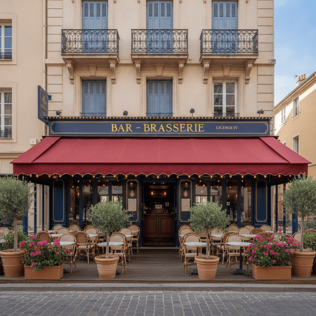 Bar-brasserie 214m² à Antibes : terrasse - licence IV - Image 1
