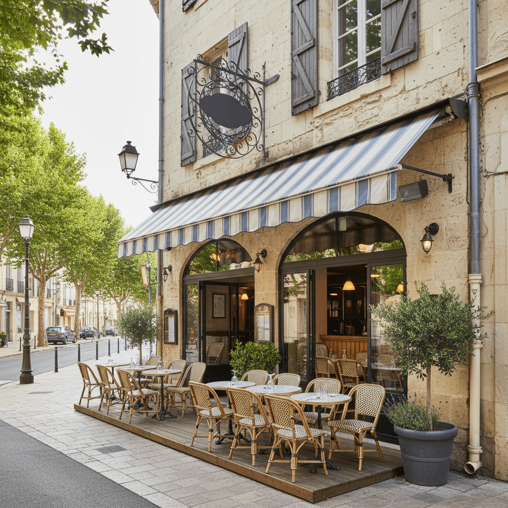 Restaurant à Nîmes : terrasse - licence IV - Image 1