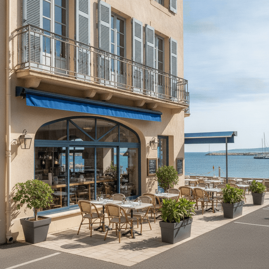 Restaurant à Sainte-Maxime : terrasse - licence IV - Image 1