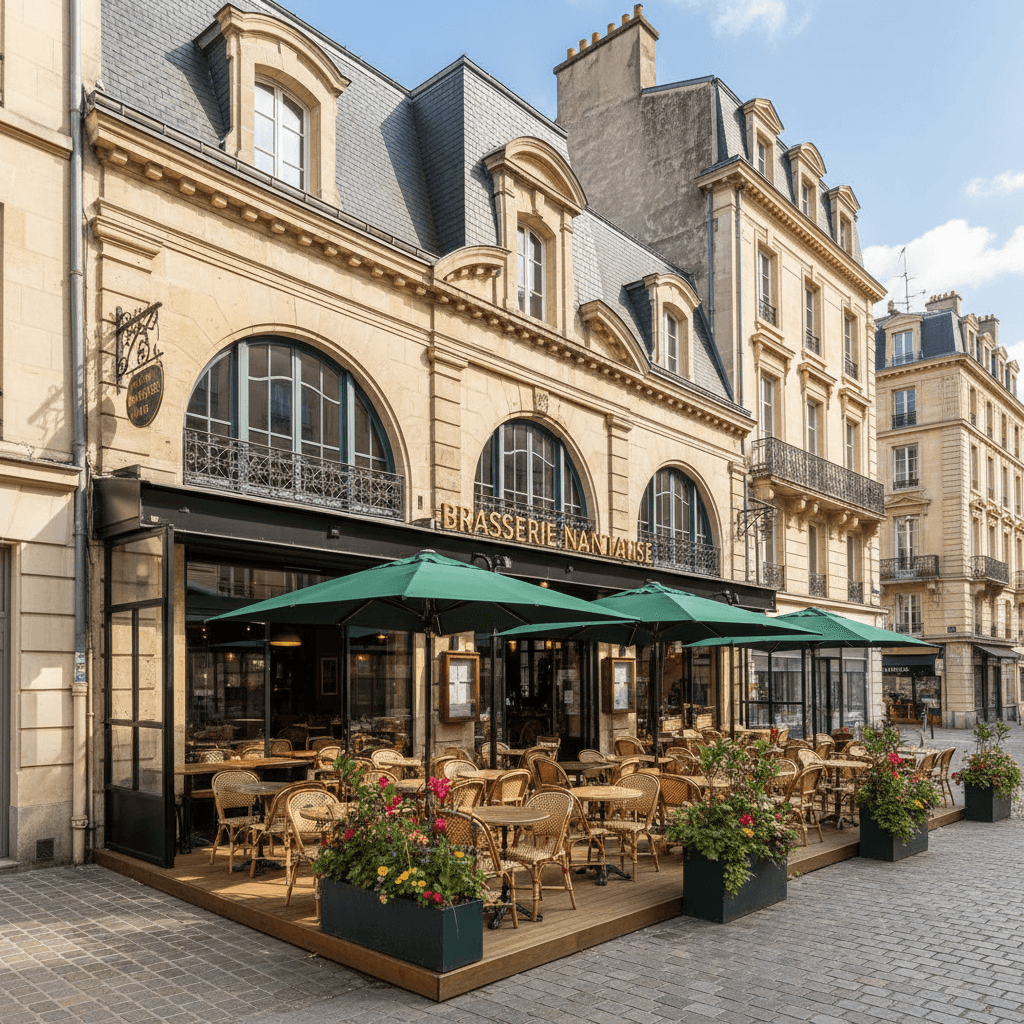 Bar-brasserie 500m² à Nantes : terrasse - Image 1