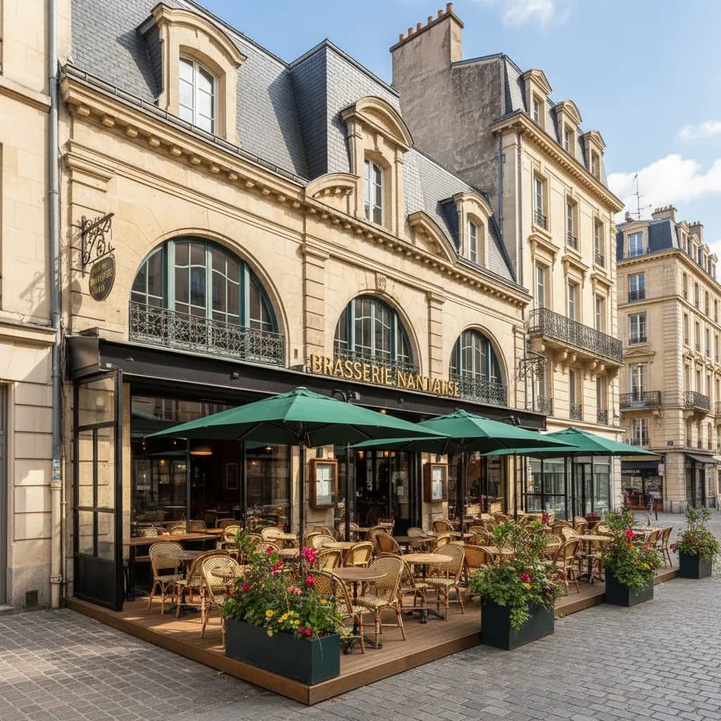 Bar-brasserie 500m² à Nantes : terrasse - Image 1