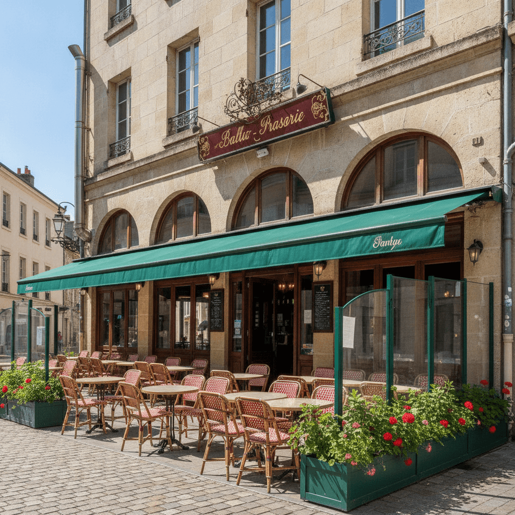 Bar-brasserie à Pau : terrasse - extraction - Image 1