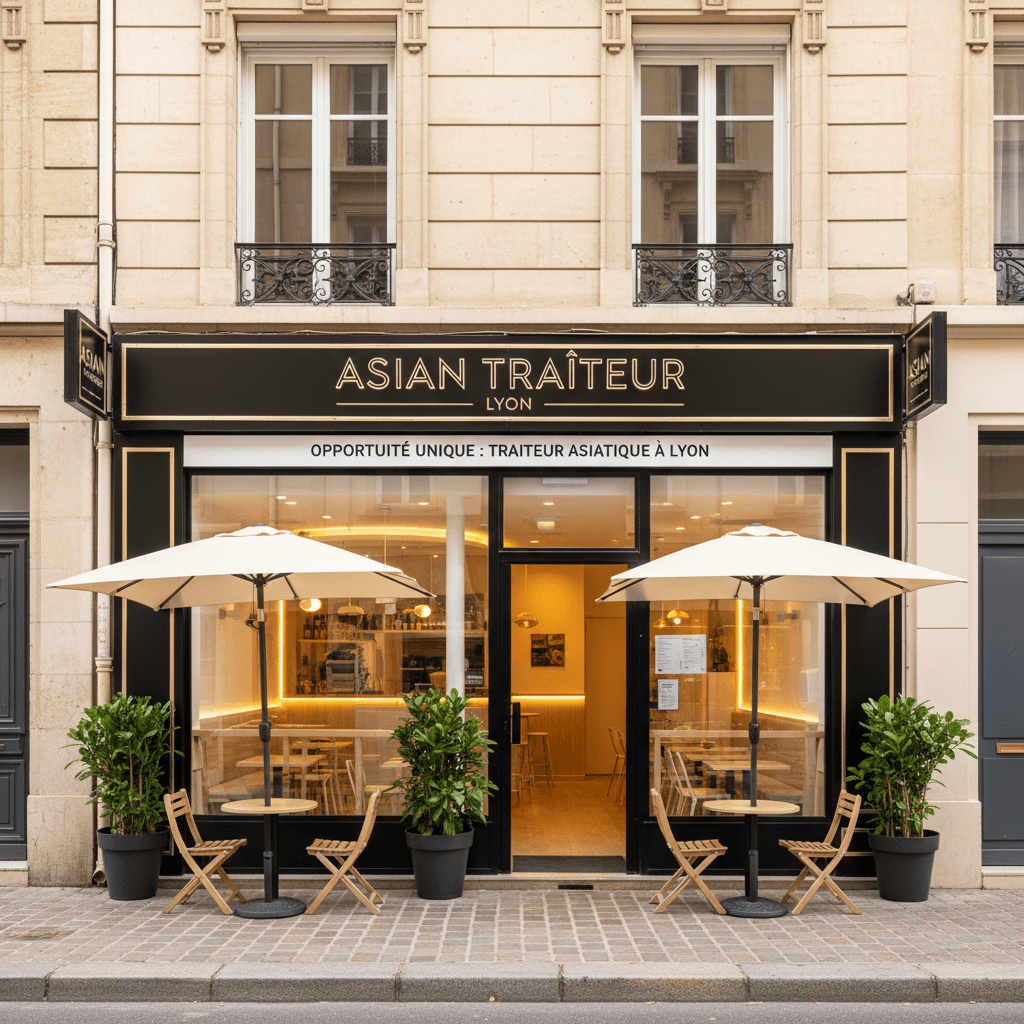 Fast-food 147m² à Lyon : terrasse - licence IV